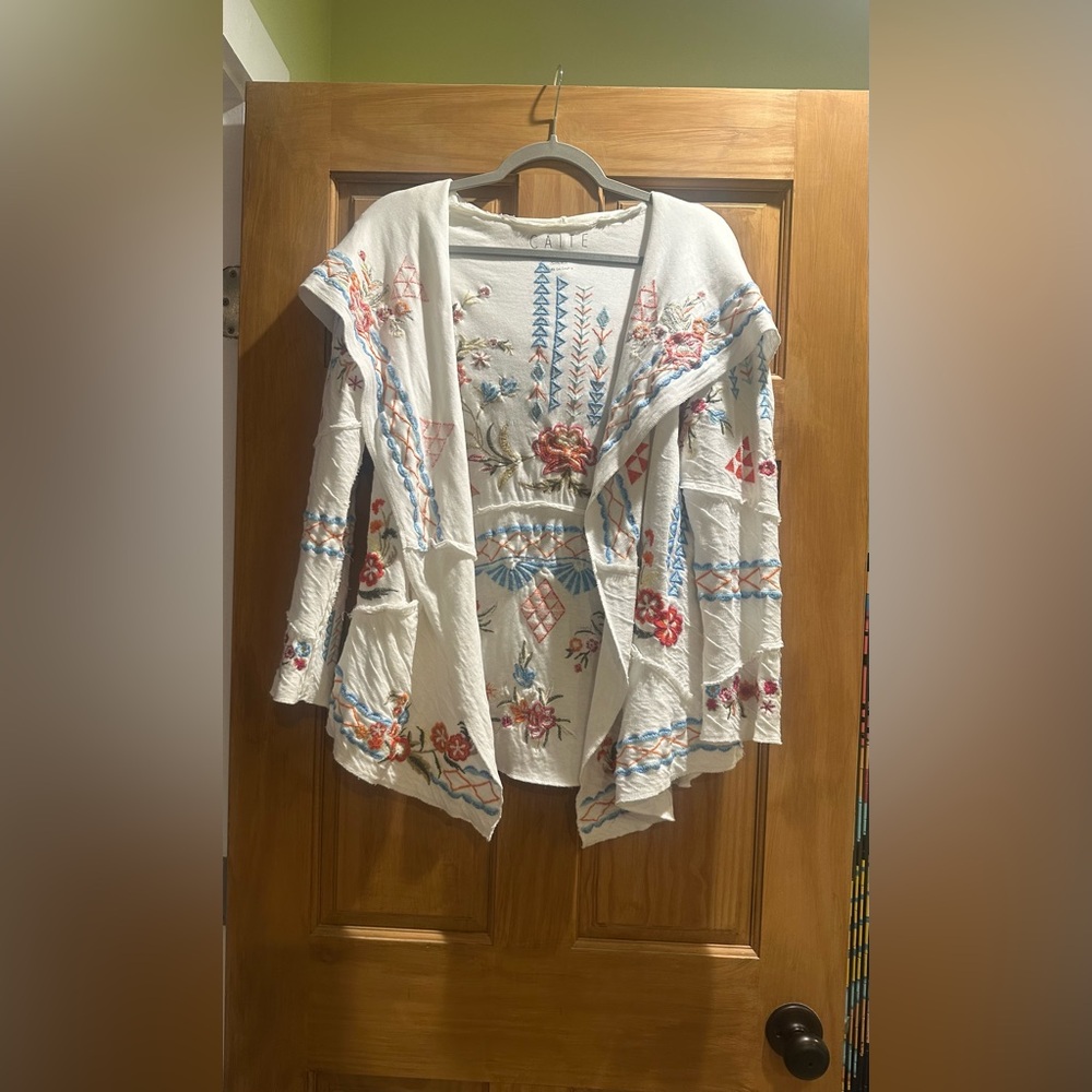 Caite boho embroidered jacket